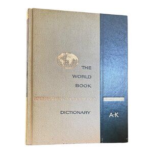 Vintage World Book Encyclopedia Dictionary Set A-K & L-Z Thorndike Barnhart 1963